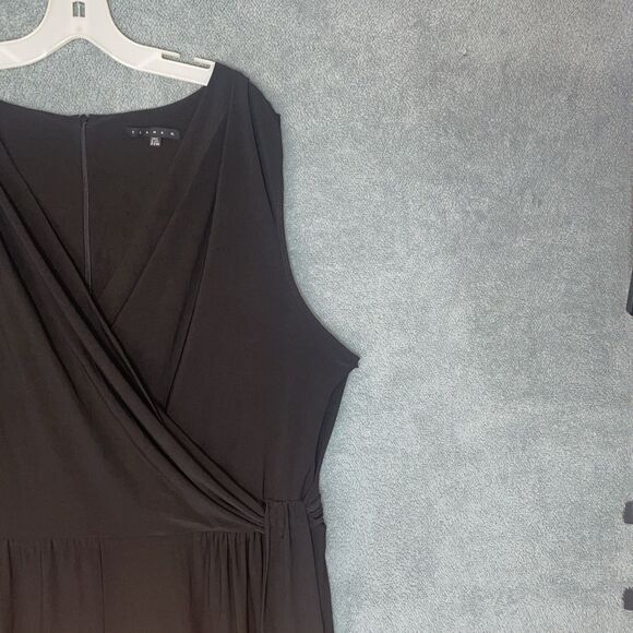 Tiana B Womens Jumpsuit Size 22W Wide Leg Minimalist Capsule Elegant Workwear - Picture 3 of 14